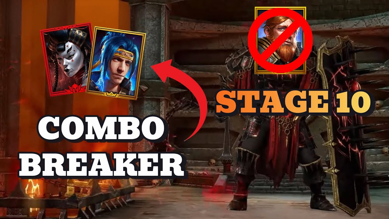 Ninja Is Crazy! Clear Fire Knight Hard Stage 10 Without Gnut - Raid Shadow Legends