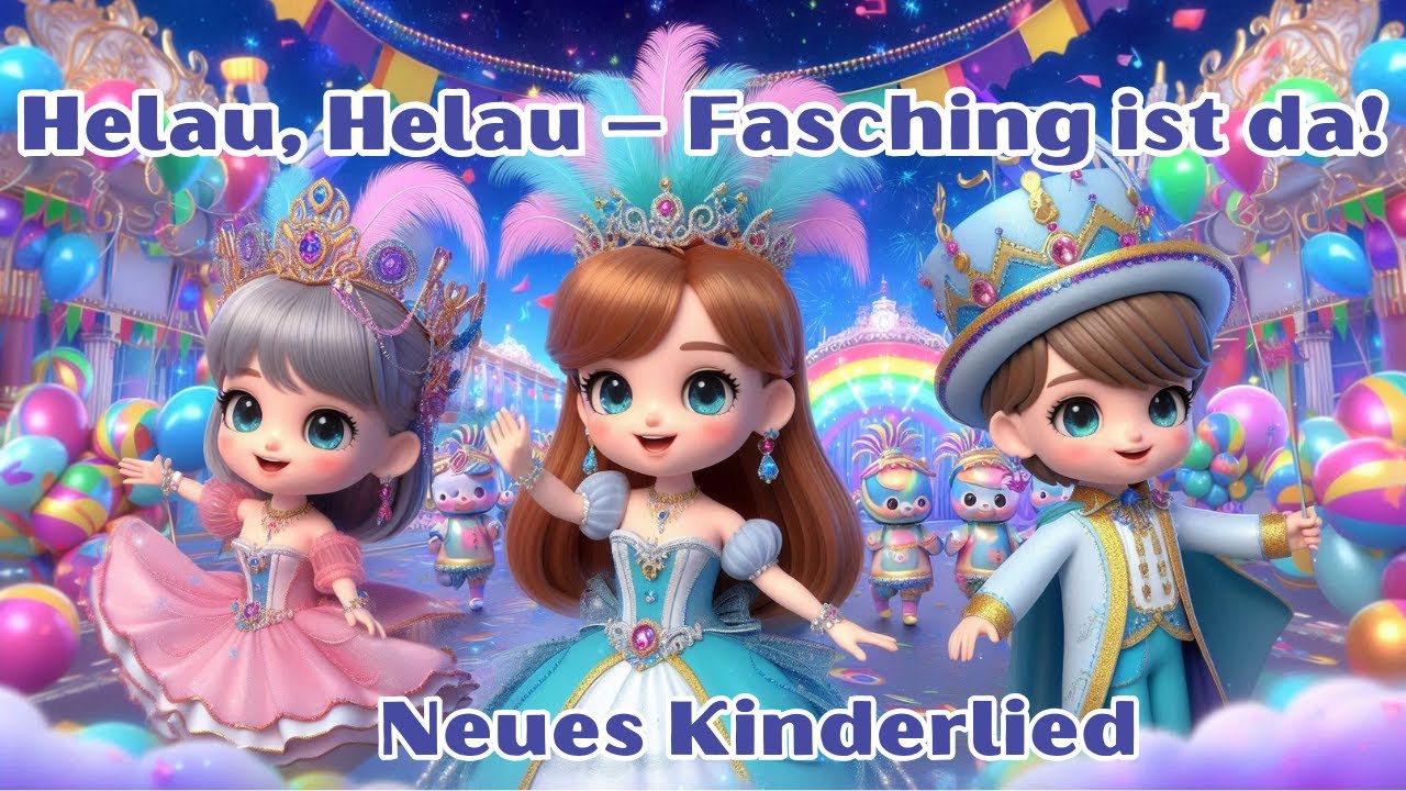 🎭Neues Kinderlied! 🤡🎊Helau, Helau &ndash; Fasching ist da!🎭🎉Zum Mitsingen! Kinderparty🥳Karneval