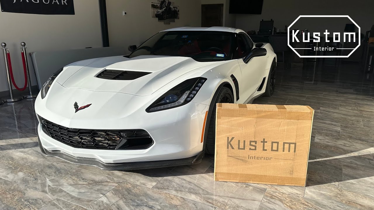 Installing Kustom Interior Seat Covers For My C7 Corvette!