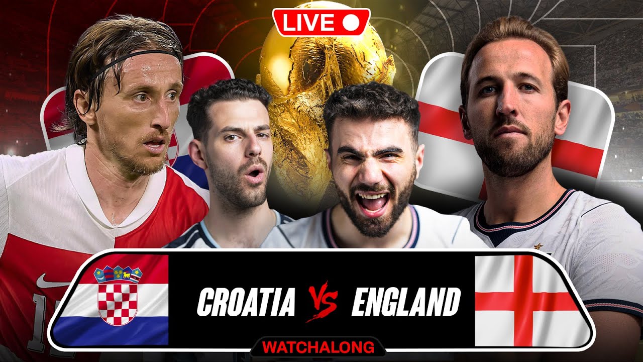 ENGLAND VS CROATIA WORLD CUP WATCHALONG!