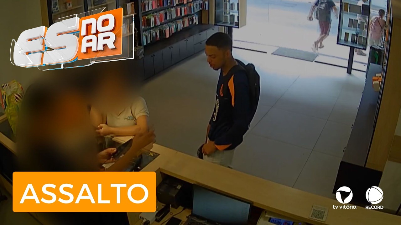 Polícia procura suspeito de assalto a loja de celulares na Serra.