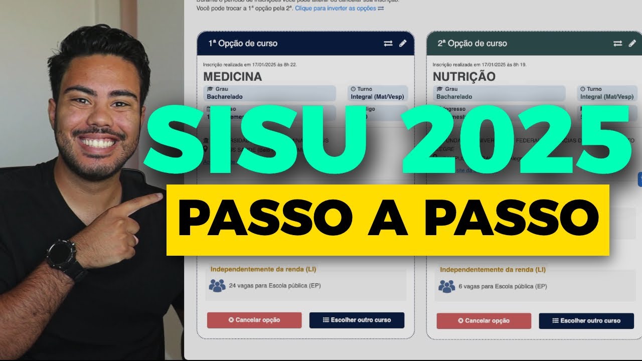 Como fazer inscri&ccedil;&atilde;o no Sisu 2026? (PASSO a PASSO COMPLETO)