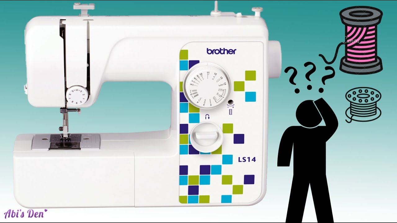 Как заправить нитку в швейную машинку для начинающих. Brother LS14, Lidl lx3817a #sewwithabi