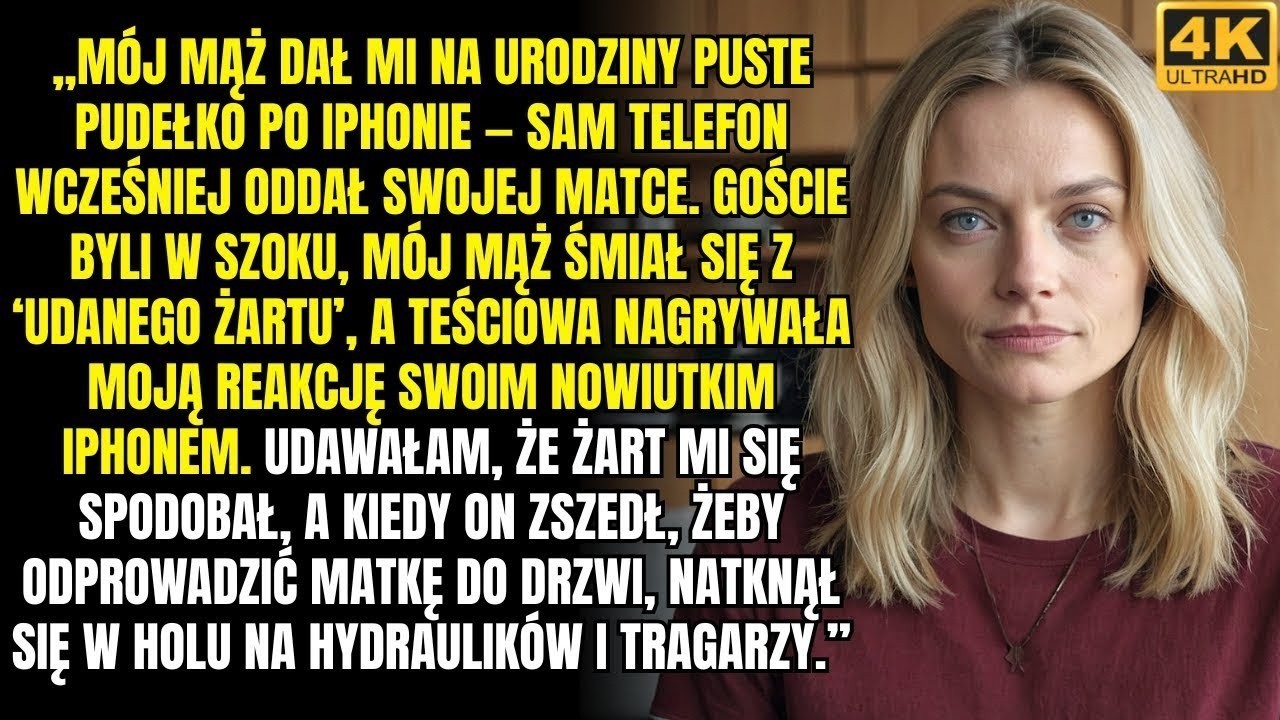 „Mój mąż dał mi na urodziny puste pudełko po iPhonie — sam telefon wcześniej oddał swojej matce ”