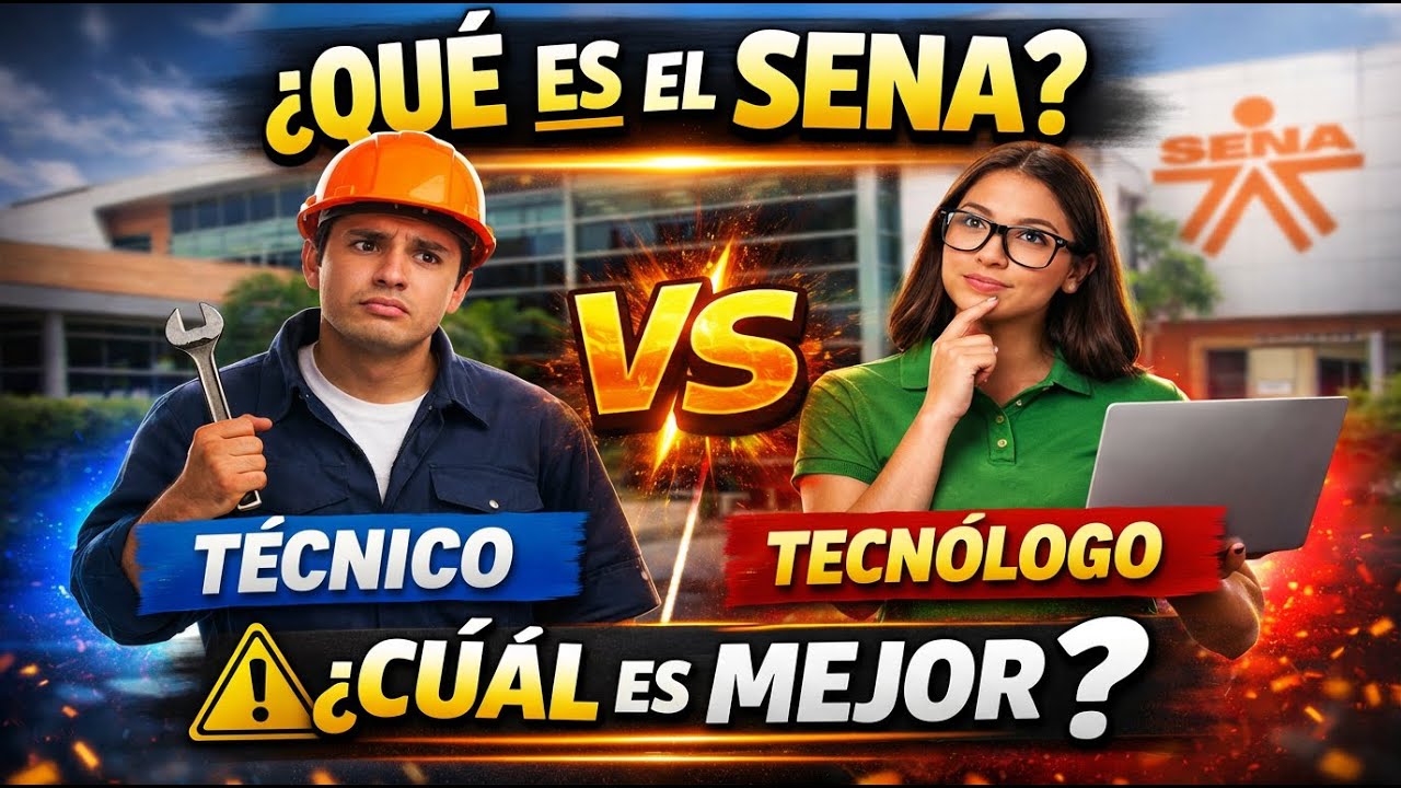 ¿Qué es el SENA y cuál es la diferencia entre Técnico y Tecnólogo? (Antes de inscribirte)