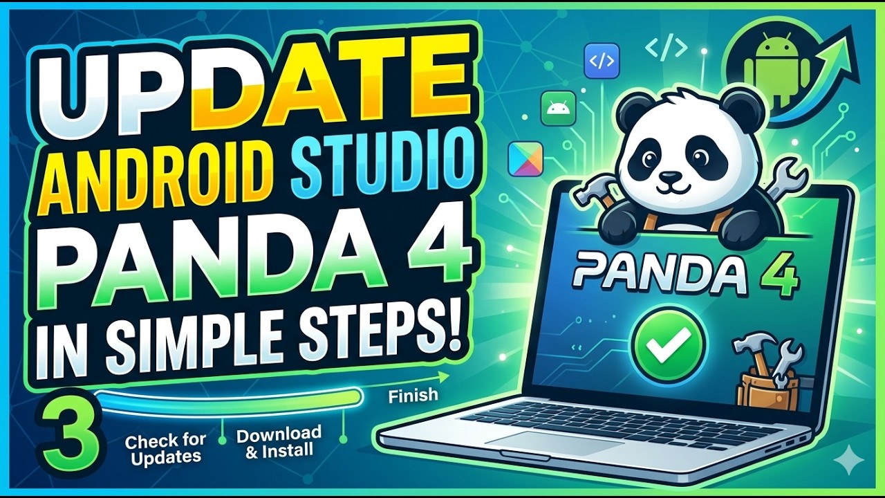 Updating Android Studio Panda 4 (2025.3.4) | Complete Walkthrough #androidstudio #panda #viral #upda