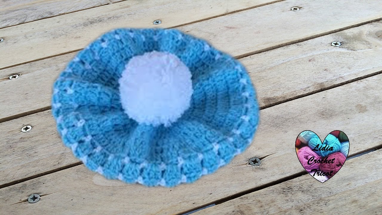 Béret bébé crochet / Boina bebe a crochet