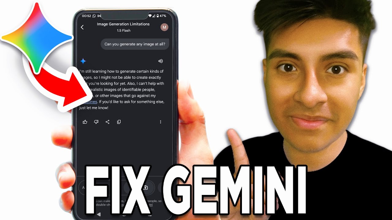 Как исправить проблему с тем, что Gemini не генерирует изображения! - Учебное пособие