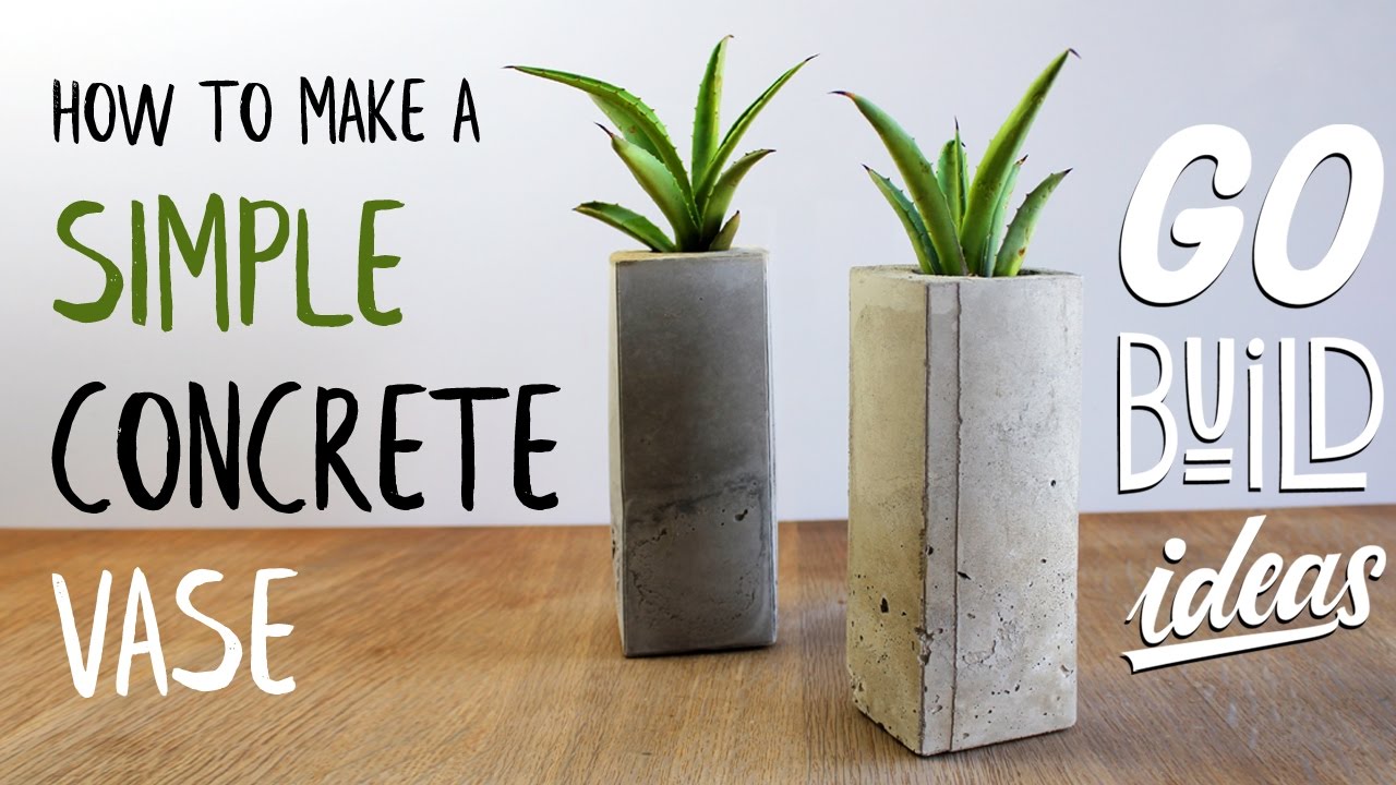 How to make the simpelest CONCRETE VASE
