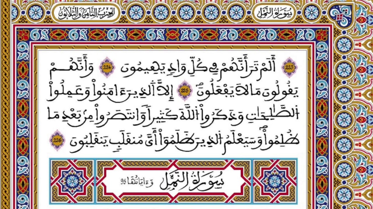 الحزب 38 رواية ورش المصحف المحمدي القارئ العيون الكوشي