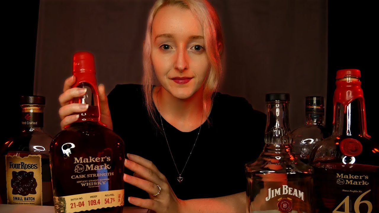 ASMR Whiskey Tasting 🥃 Bourbon Edition #2 | Makers Mark, Bulleit