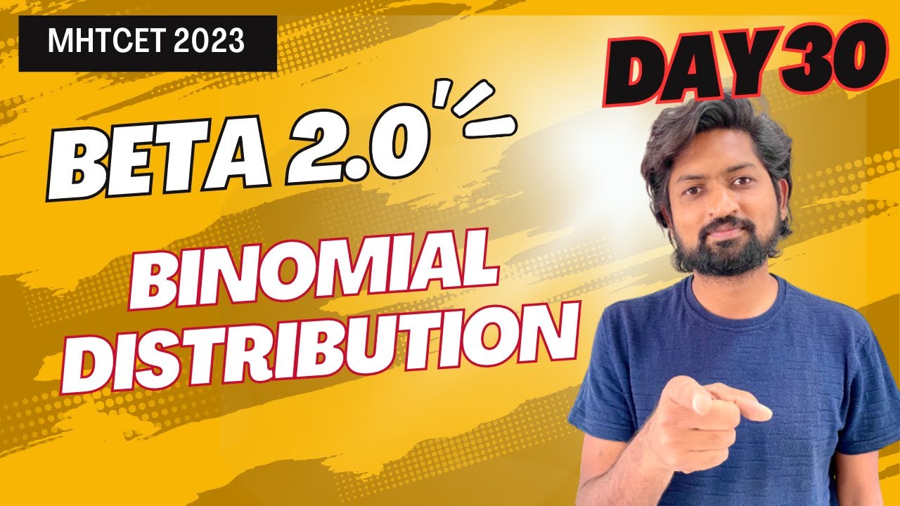 Binomial Distribution | MHTCET 2023 GanitAnk #mhtcet2023 #maharashtraboard #crashcourse