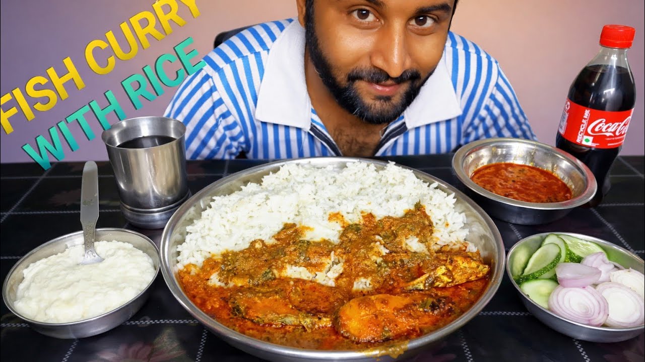 Spicy fish curry rice with kheer cold drinks😱 ||