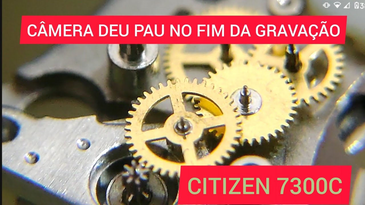 CITIZEN 7300C - MAIS UM QUARTZ ANTIGO PARADO POR MAIS DE DEZ  ANOS  - CAMERA DEU PAU JUSTO  NO FINAL