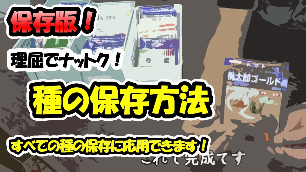【種のプロが教える！】種の保存方法・保管方法～すべての種の保存に応用できます！