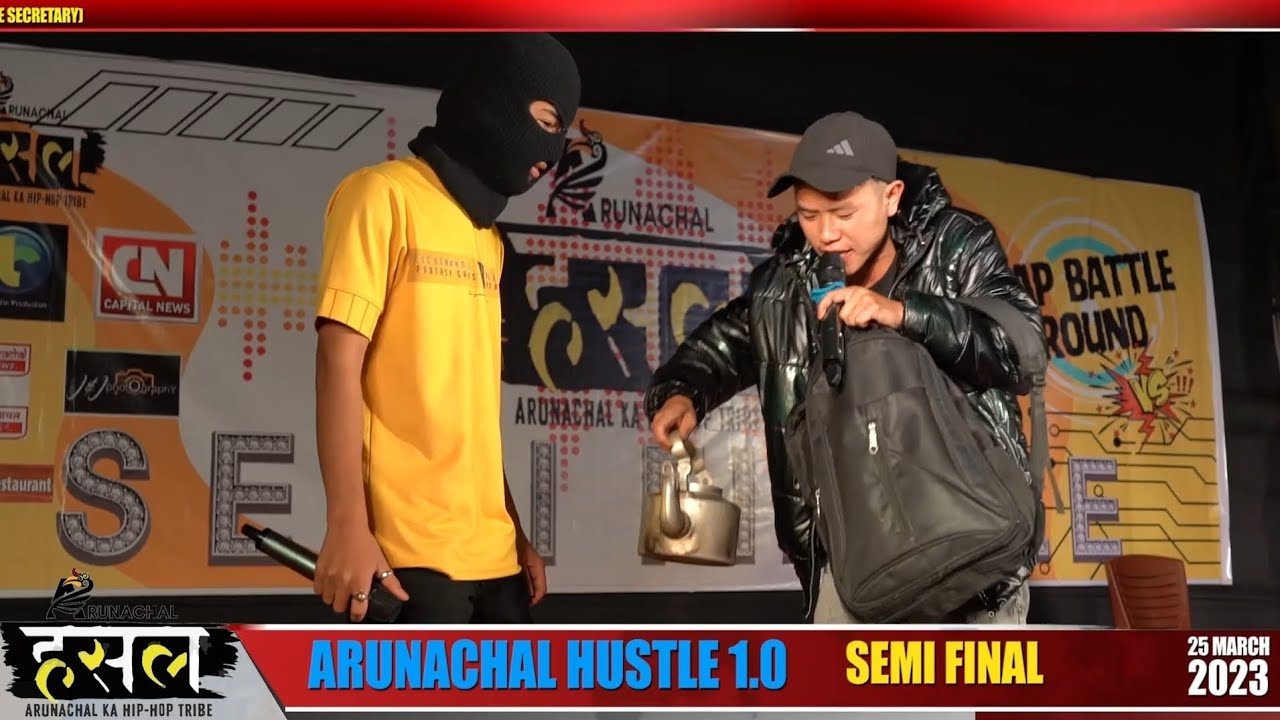 T AAY SOR VS JUJU RIANG || SEMI-FINALE RAP BATTLE || ARUNACHAL HUSTLE 1.0