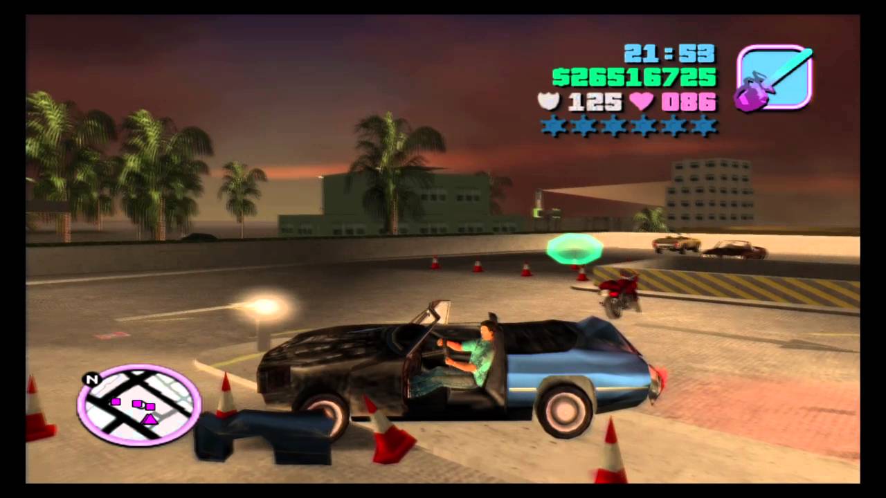 Grand Theft Auto: Vice City - Cone Crazy (ridiculous reward)