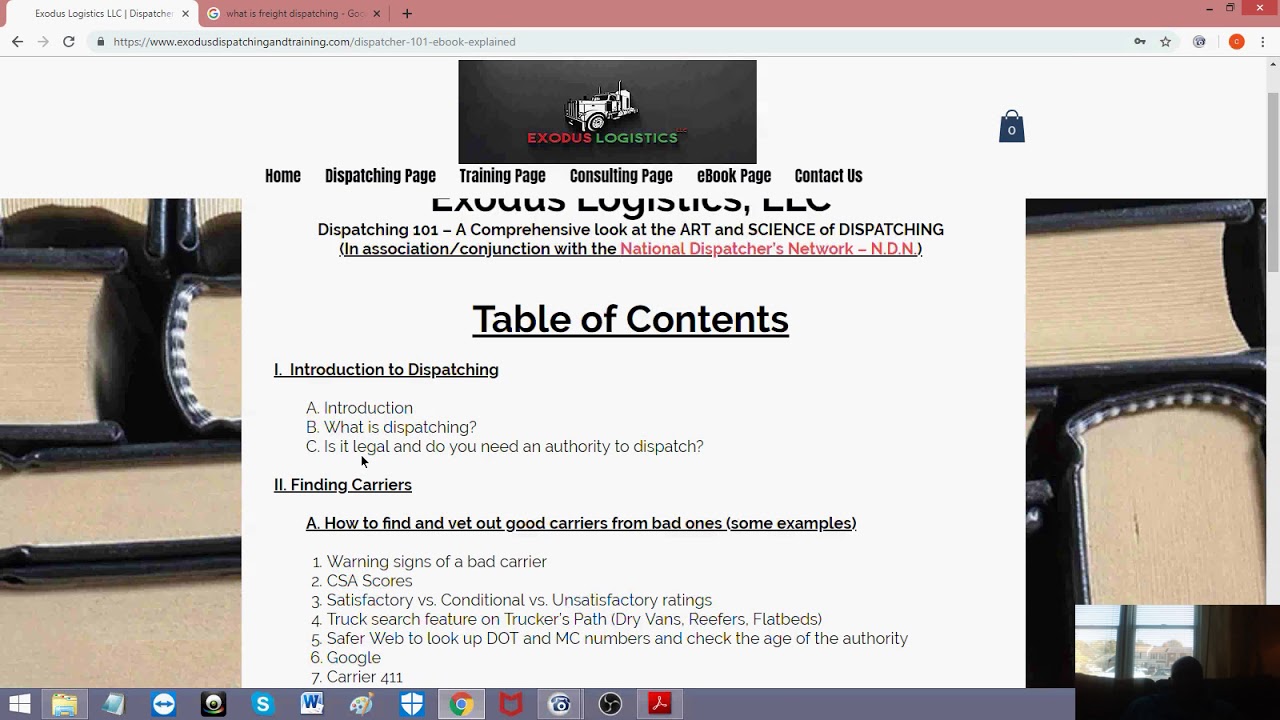 DISPATCHER 101 INTRO TO DISPATCHING