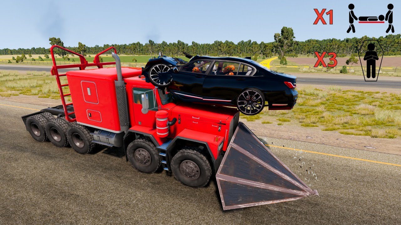 Realistic High-Speed Car Crashes in BeamNG.drive #1