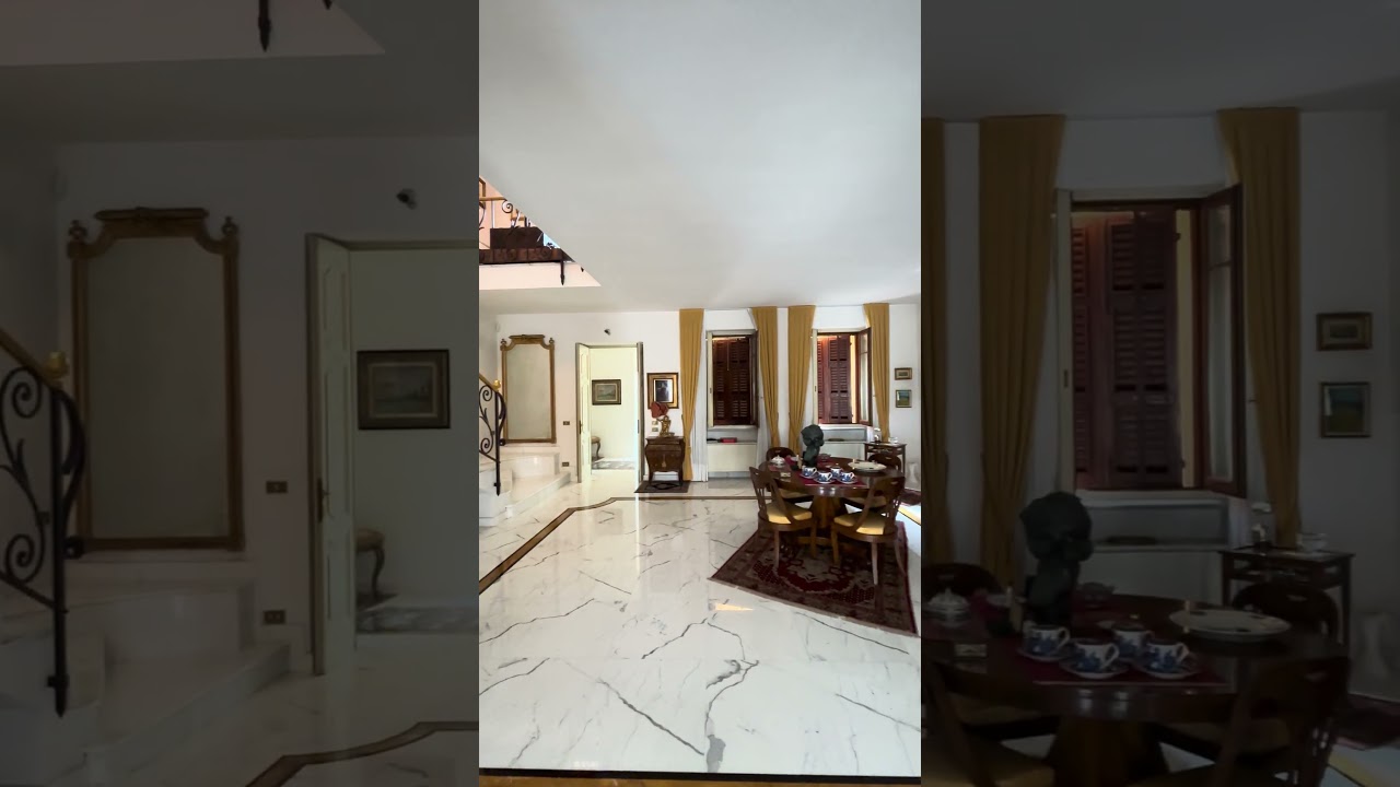 Salone con dettagli di pregio  