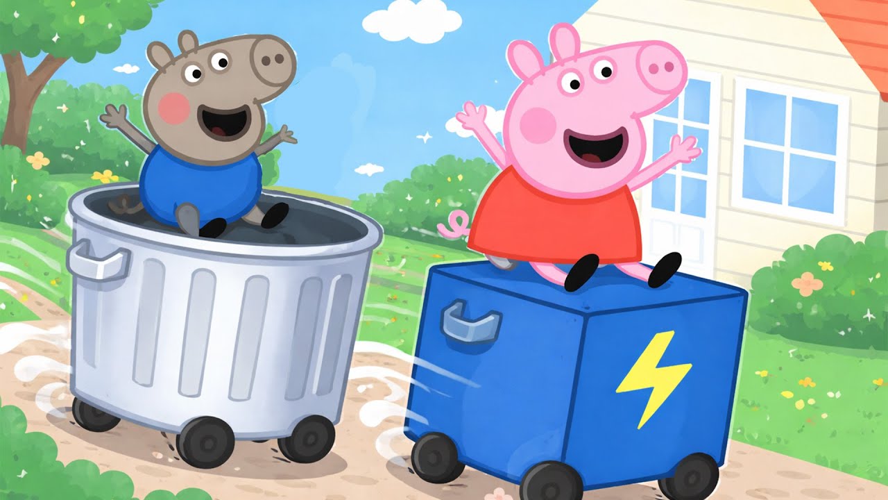 Peppa Pig and the Garbage Truck 🗑️🐷 | Peppa Pig Funny Animation