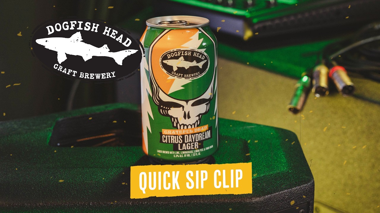 Dogfish Head Quick Sip Clip: Grateful Dead Citrus Daydream Lager