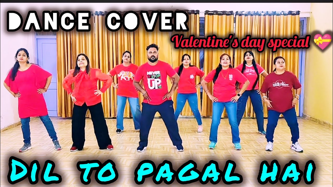 Dil to pagal hai | zumba dance | bollywood dance | valentine's Day special