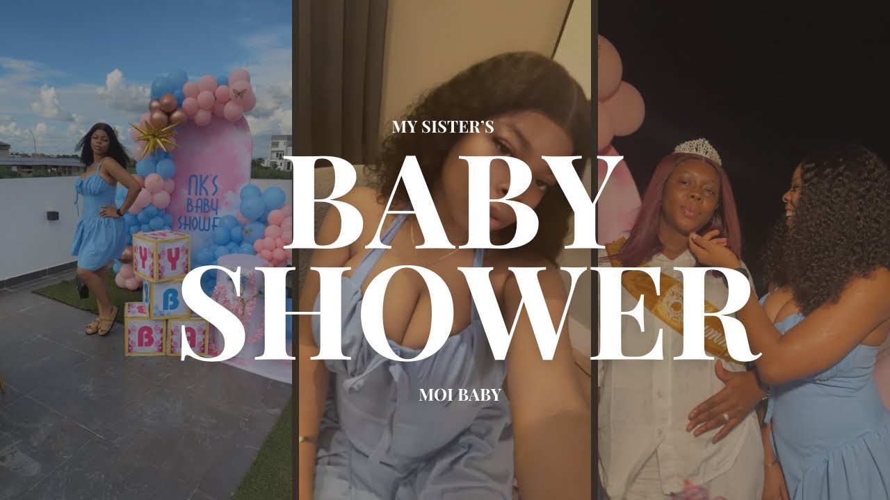 VLOG: She had NO Idea 😭…My Sister’s Surprise Baby Shower + unwrapping gifts.