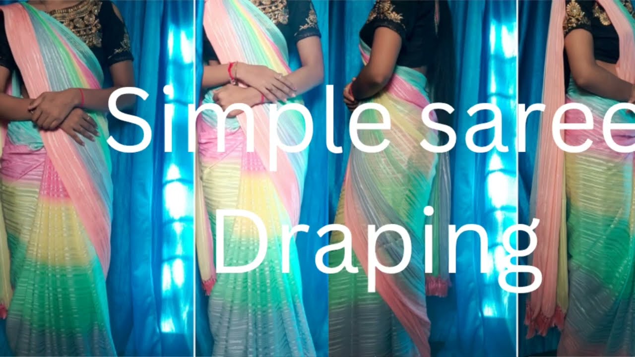 Simple saree draping...#viralreelsfb #saree #sareestyle #sareedraping #sareelove #embroidery #sarees
