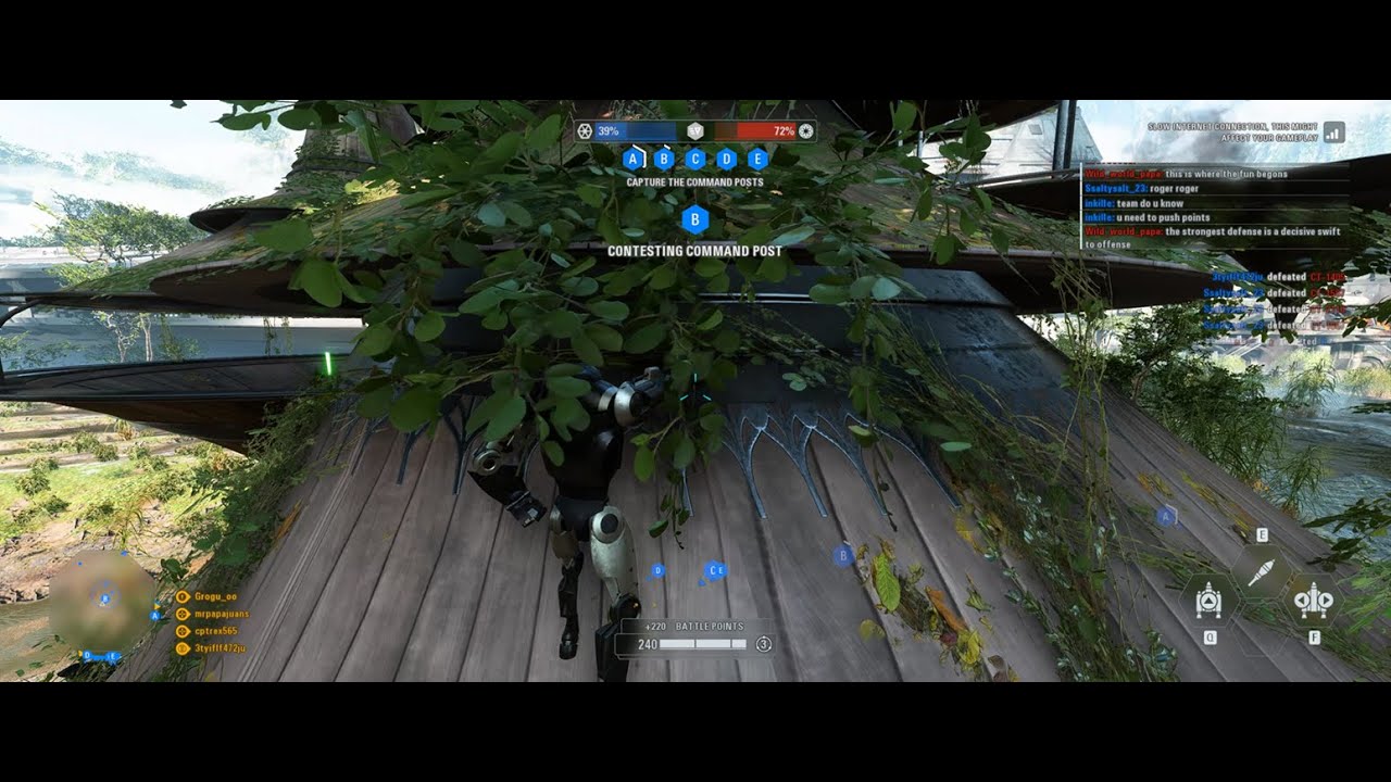 [스타워즈 배틀프론트2] SPR-Kashyyyk : 1분넘게 요다와 숨바꼭질 ㅋㅋ