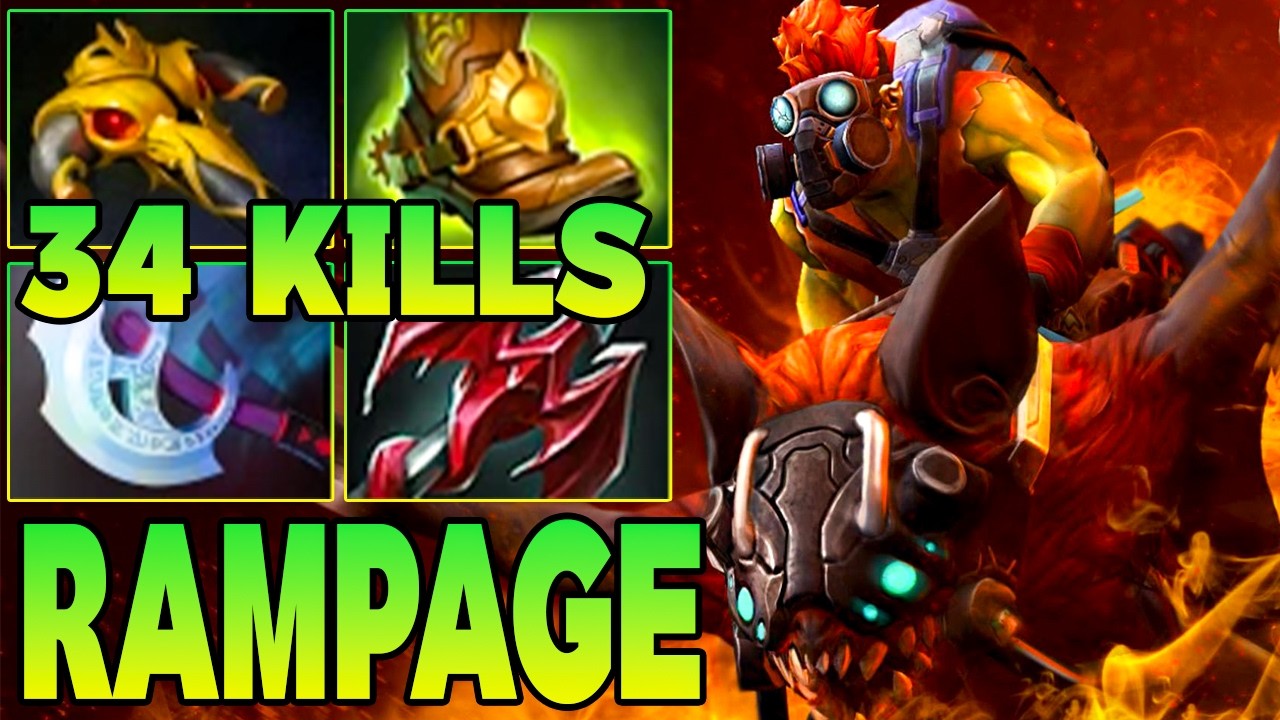 Rampage + 34 Kills Batrider Mid Lane !! Batrider Dota 2 Mid Carry Meta 7.41 Pro Gameplay Build
