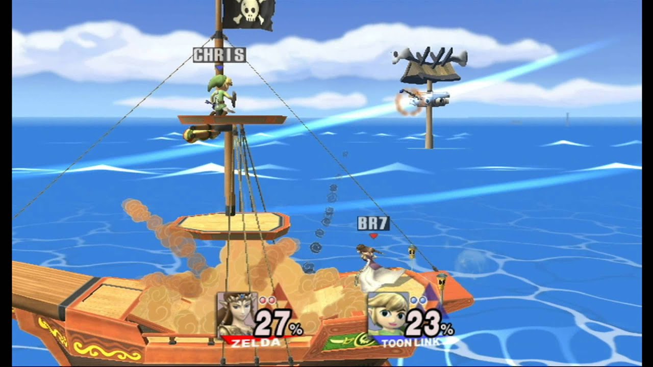 Super Smash Bros. Brawl: Pirate Ship (Zelda vs Toon Link) [1080 HD]