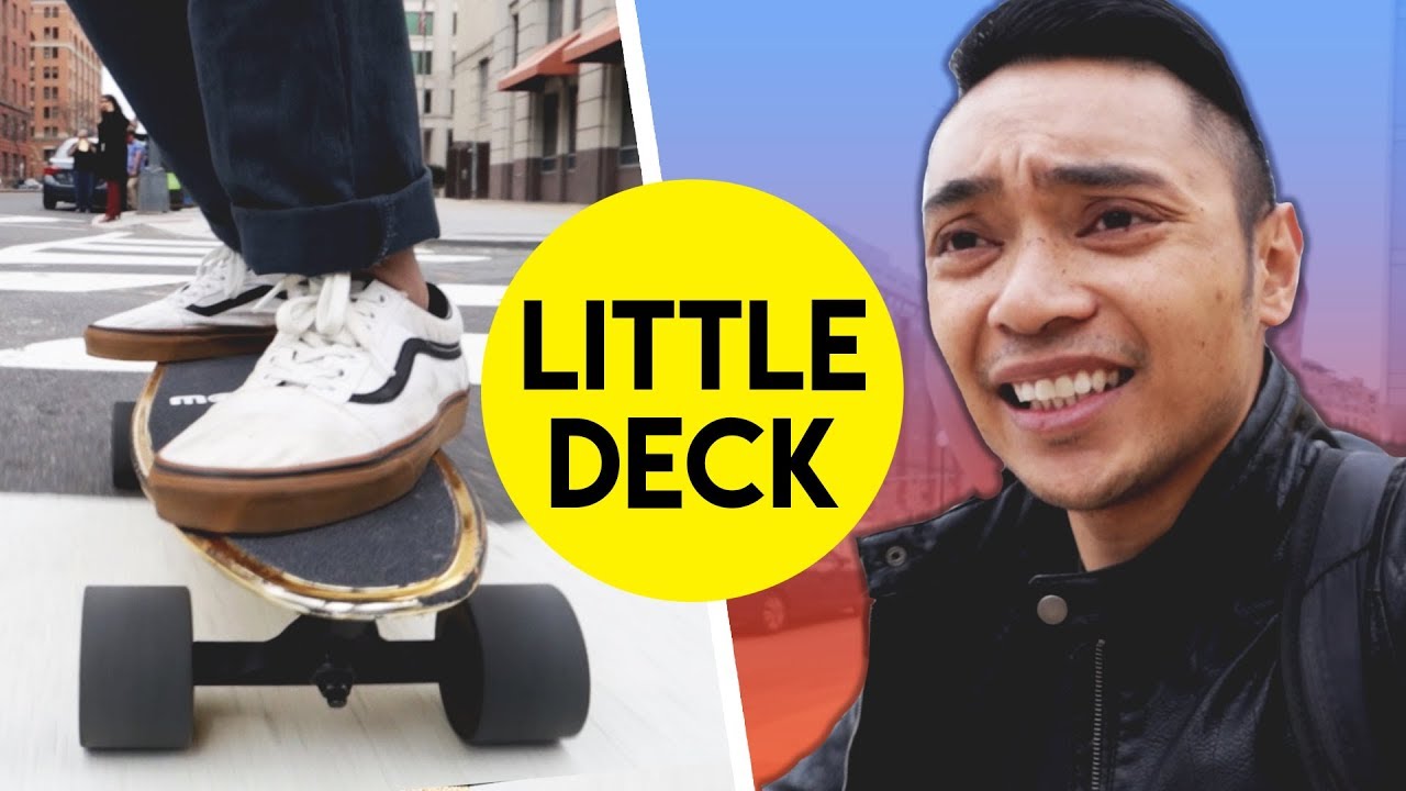TINY 17MPH Electric Penny Board vs BIG City Streets!