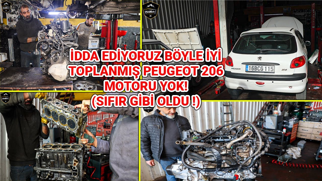 MOTOR YAĞ VE SU EKSİLTMEKTEN PERİŞAN HALE GELMİŞ! (Peugeot 206 1.4 Motor ve Silindir Kapak Revizyon)