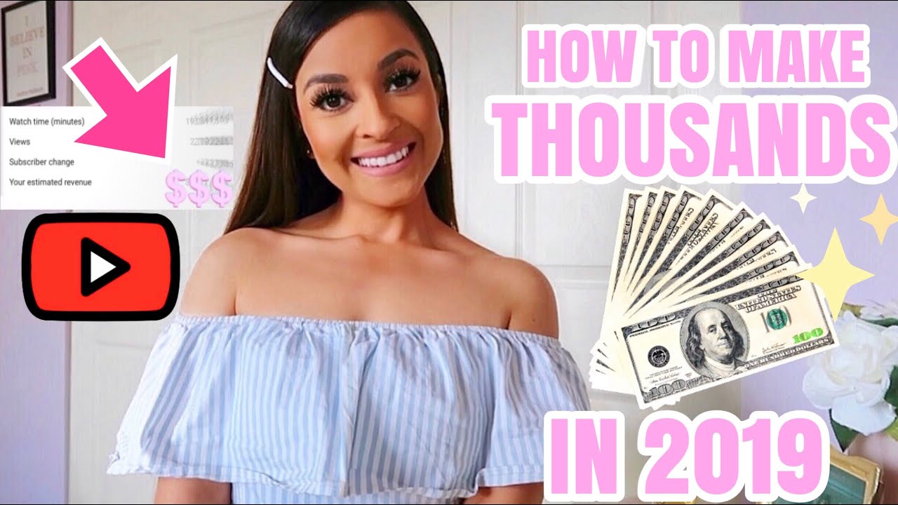 How I Make OVER $10,000 A MONTH Being a SMALL YouTuber!♡