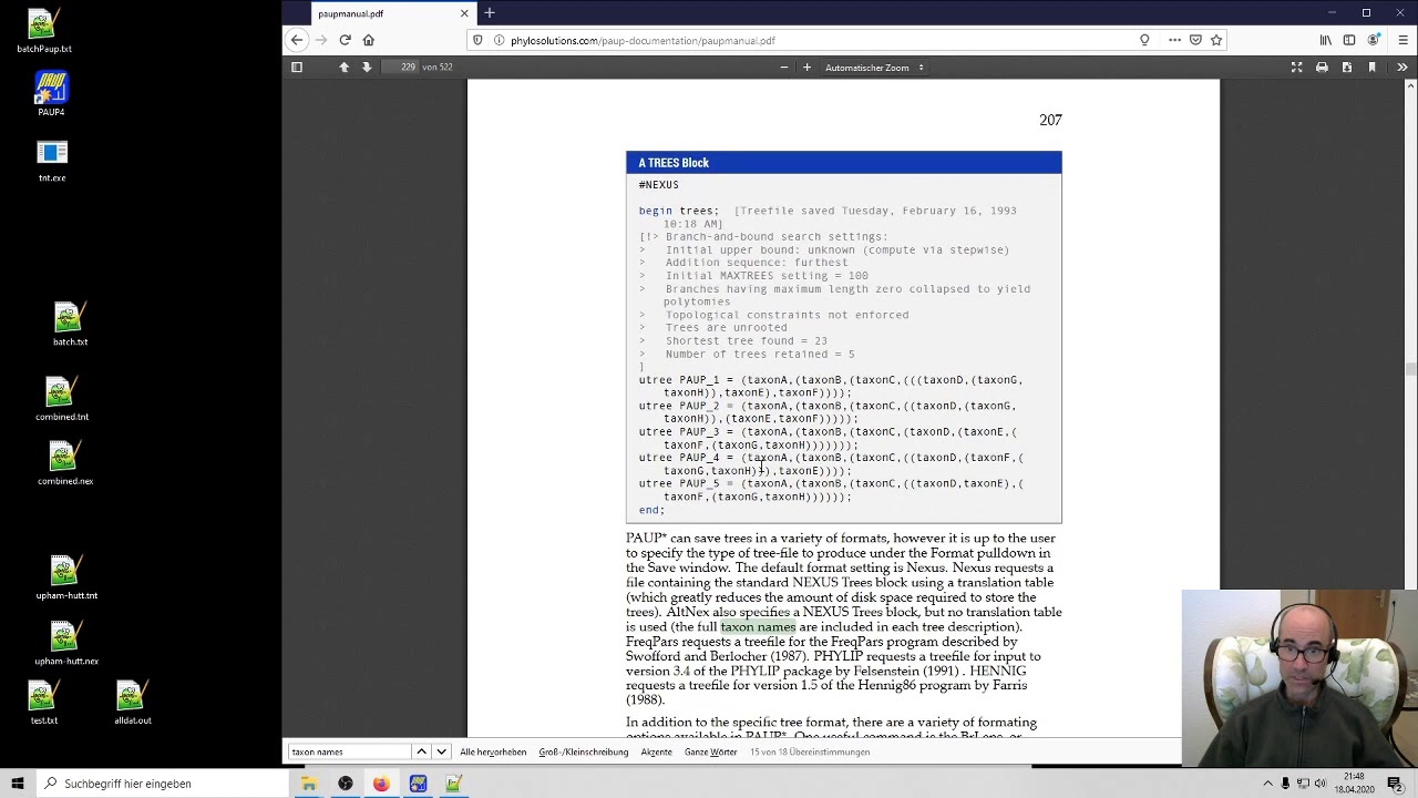 Basic phylogenetic analysis in PAUP via command line & scripts