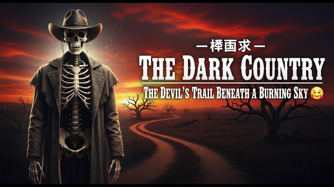 🔥 The Dark Country – The Devil’s Trail Beneath a Burning Sky 💀 #DarkCountry #GothicWestern
