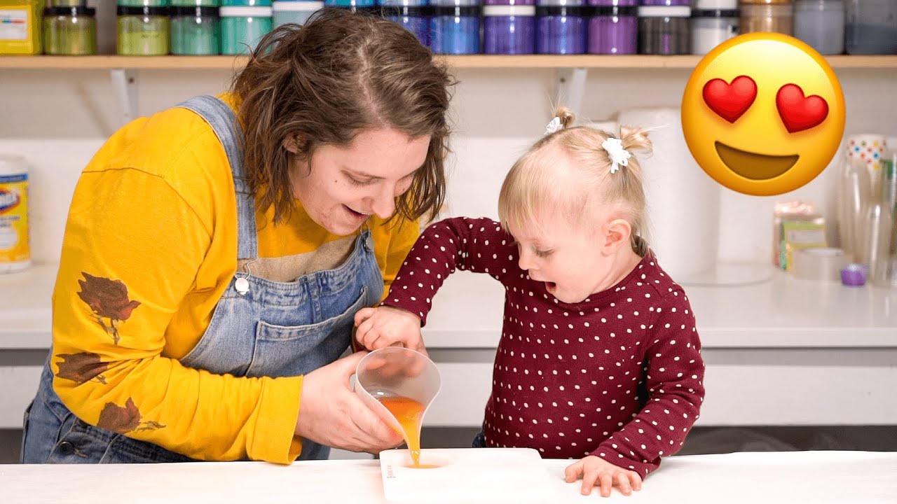 My Two-Year Old Makes Soap - Easy DIY Melt and Pour Kit *really cute* | Royalty Soaps