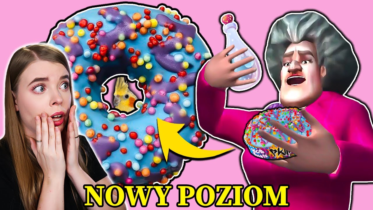 Straszna Nauczycielka POWIĘKSZYŁA DONUTY EKIPY 🍩 Scary Teacher 3D #27