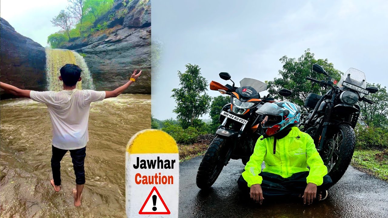 Mumbai To Jawhar Monsoon Bike Ride || Trending Kalmandvi Waterfall For Cliff Jumping