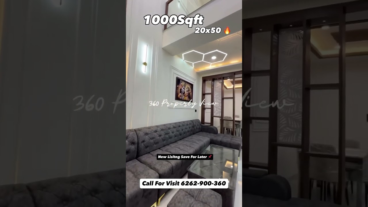 1000Sqft 20x50 4BHK House Design Full Tour