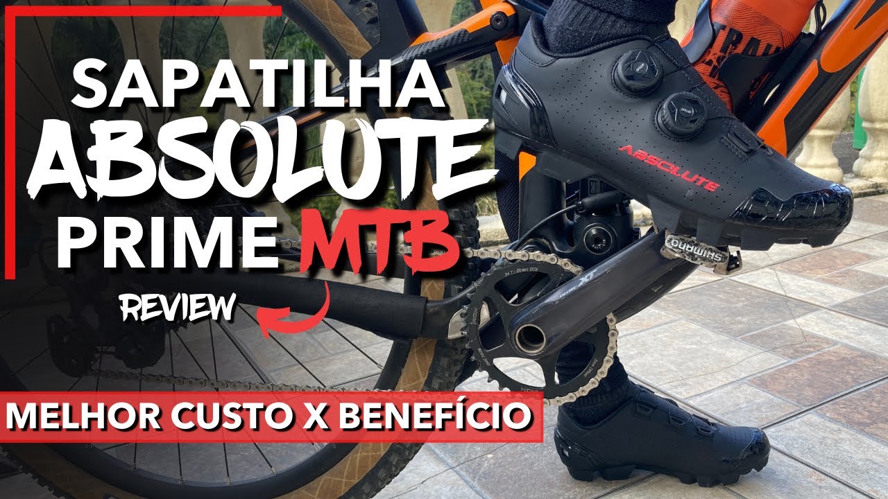 SAPATILHA MTB ABSOLUTE PRIME, O MELHOR CUSTO X BENEFÍCIO