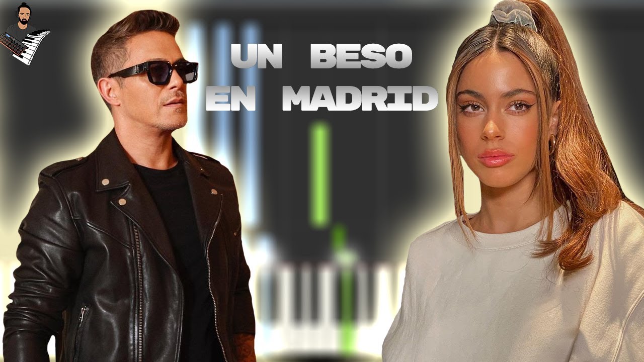 TINI, Alejandro Sanz - Un Beso en Madrid | Instrumental Piano Tutorial / Partitura / Karaoke / MIDI