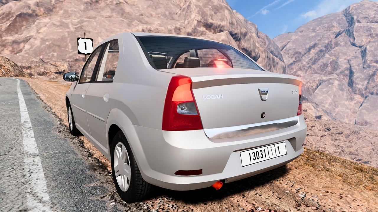 🚗 تجربة Dacia Logan في BeamNG Drive | اختبار المحرك وحوادث واقعية وخطيرة 🔥