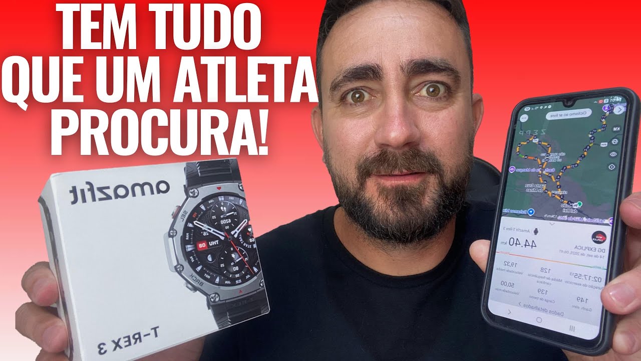 AMAZFIT T-REX 3, O MELHOR SMARTWATCH ESPORTIVO CUSTO BENEFÍCIO PRA ATLETAS PROFISSIONAIS E EXIGENTES