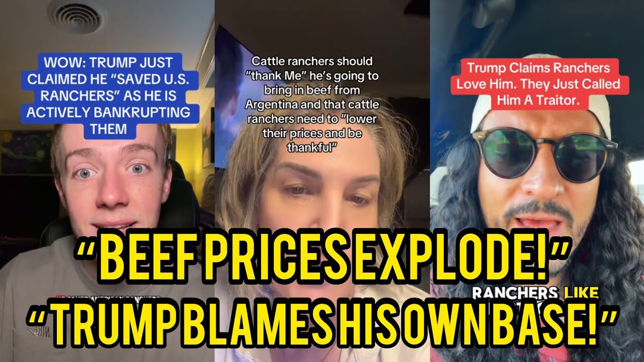 Trump&rsquo;s Tariffs Backfire &mdash; Food and Beef Prices Skyrocket as He Blames MAGA Farmers and Ranchers!