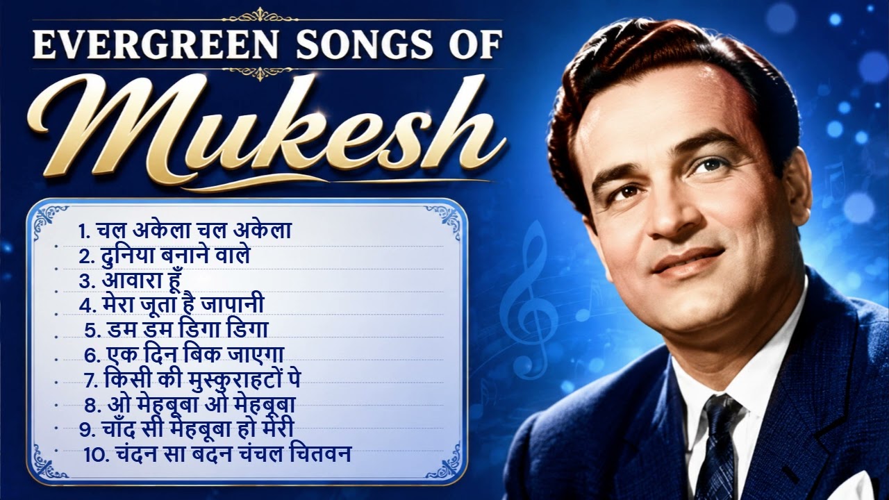 Mukesh | Evergreen Songs | Love Songs | Hits Songs | Best Songs | Playlist |Legend Singer
