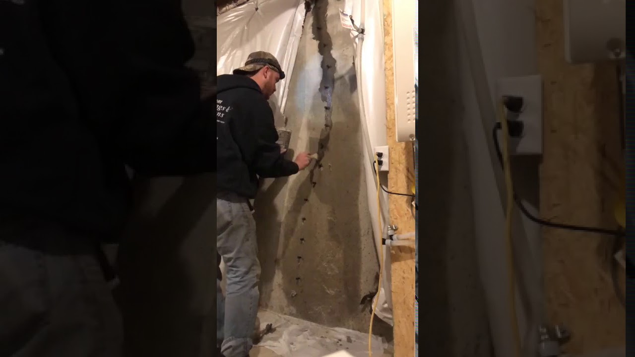 High pressure urethane grout injection