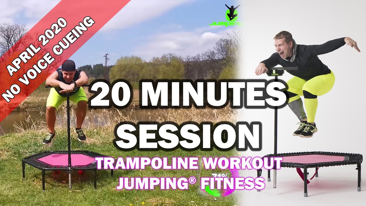 20 minutes trampoline session April 2020 - Jumping® Fitness [NO VOICE CUEING - CLEAR MUSIC]