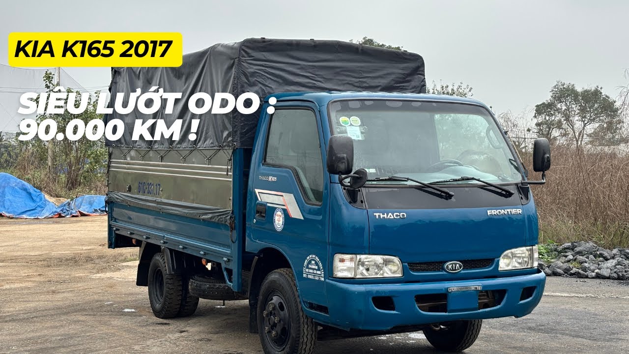 Kia K165 2017 đk 2018, xe chất chạy 9v, sơn zin | Dũng Xe Tải Đông Anh